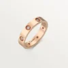 Love-Ehering, 8 Diamanten – Roségold, Diamanten – Cartier