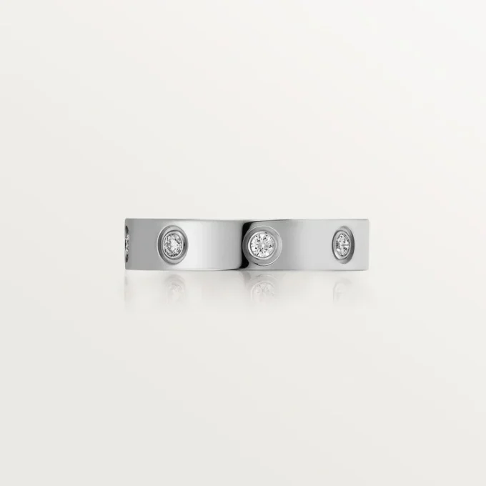 Love-Ehering, 8 Diamanten – Weißgold, Diamanten – Cartier