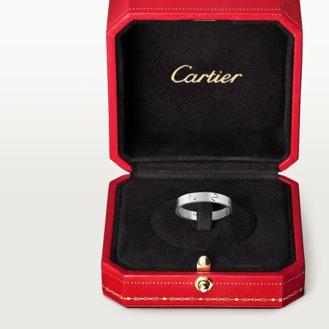 Love-Ehering – Weißgold – Cartier