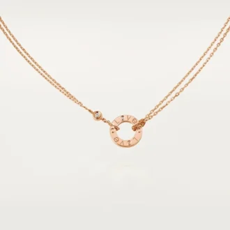 Love-Halskette, 2 Diamanten – Roségold, Diamanten – Cartier