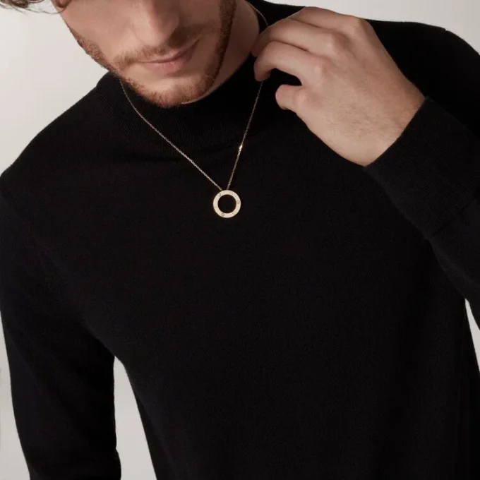 Love-Halskette, 3 Diamanten – Gelbgold, Diamanten – Cartier
