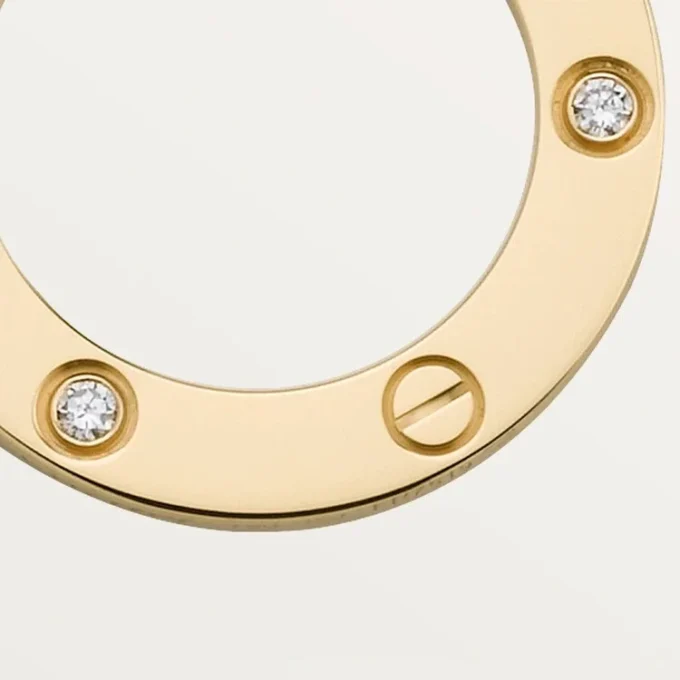 Love-Halskette, 3 Diamanten – Gelbgold, Diamanten – Cartier