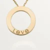Love-Halskette, 3 Diamanten – Gelbgold, Diamanten – Cartier