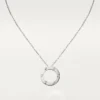 Love-Halskette, 3 Diamanten – Weißgold, Diamanten – Cartier