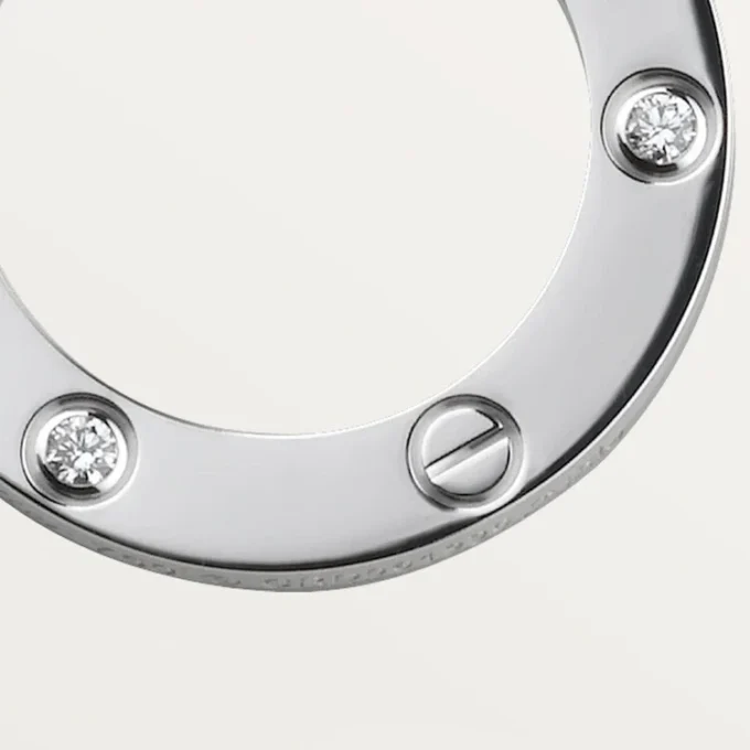 Love-Halskette, 3 Diamanten – Weißgold, Diamanten – Cartier