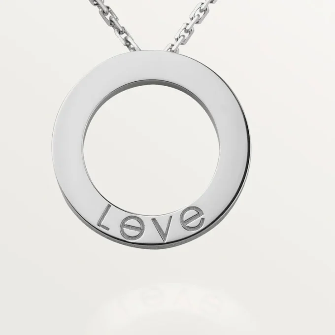 Love-Halskette, 3 Diamanten – Weißgold, Diamanten – Cartier