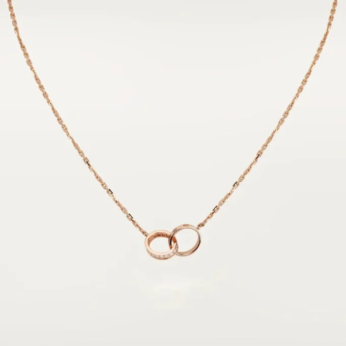 Love-Halskette, Diamanten – Roségold, Diamanten – Cartier
