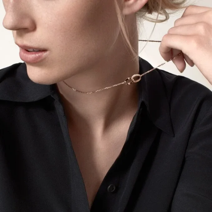 Love-Halskette, Diamanten – Roségold, Diamanten – Cartier