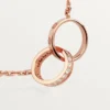 Love-Halskette, Diamanten – Roségold, Diamanten – Cartier