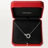 Love-Halskette, mit Diamanten besetzt – Weißgold, Diamanten – Cartier