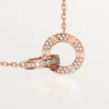 Love-Halskette – Roségold, Diamanten – Cartier