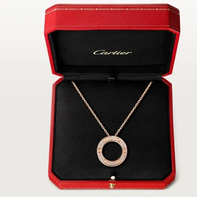 Love-Halskette – Roségold, Diamanten – Cartier