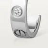 Love-Ohrringe, 2 Diamanten – Weißgold, Diamanten – Cartier