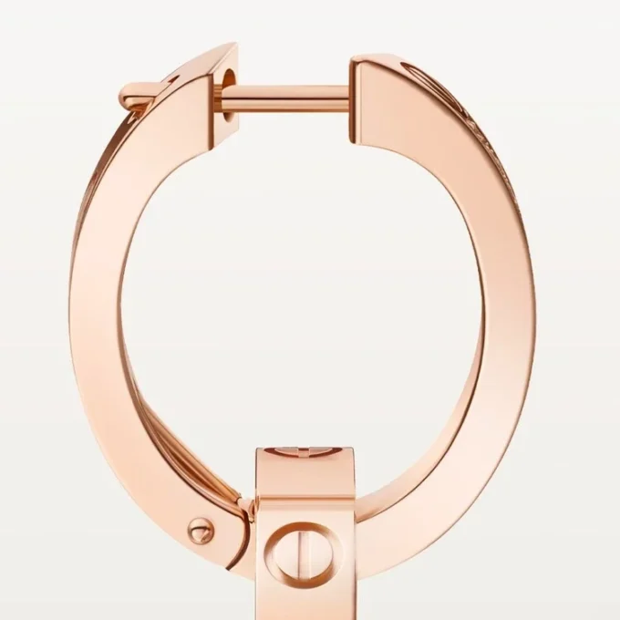 Love Ohrringe, Multiwear, halb pavé-besetzt