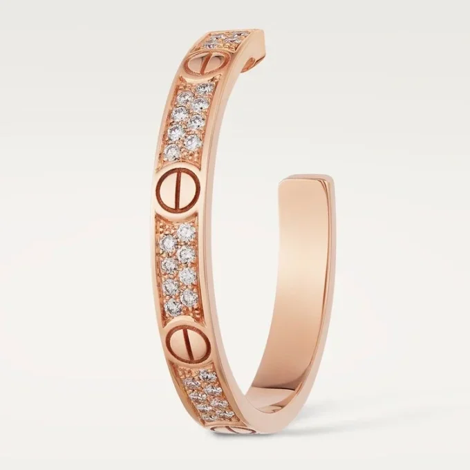Love-Ohrringe – Roségold, Diamant – Cartier