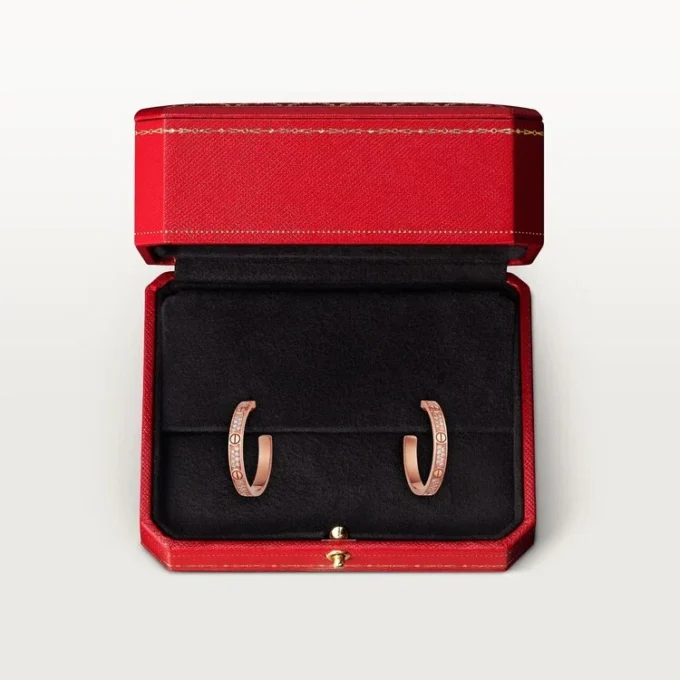 Love-Ohrringe – Roségold, Diamant – Cartier