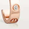 Love-Ohrringe – Roségold, Diamanten – Cartier
