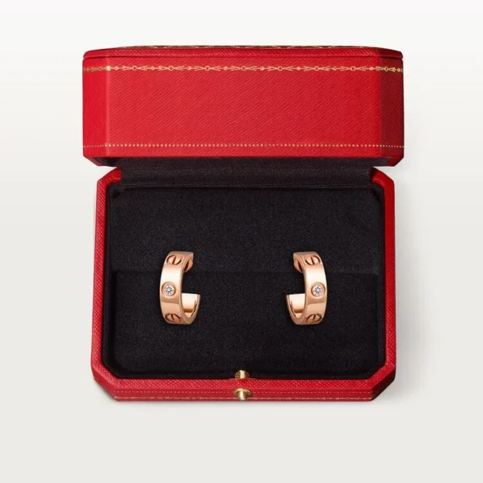 Love-Ohrringe – Roségold, Diamanten – Cartier