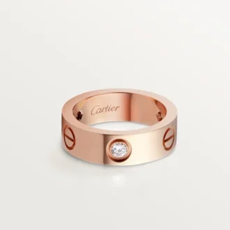 Love Ring, 3 Diamanten – Roségold, Diamanten – Cartier
