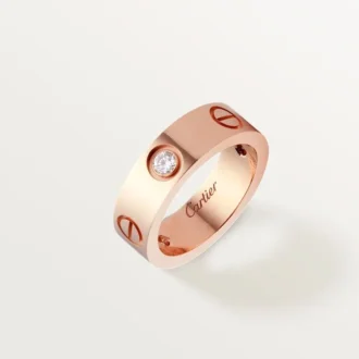 Love Ring, 3 Diamanten – Roségold, Diamanten – Cartier