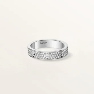 Love-Ring, kleines Modell, mit Pavé-Fassung