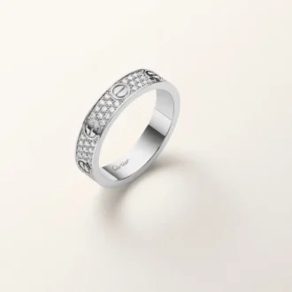 Love-Ring, kleines Modell, mit Pavé-Fassung