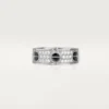 Love Ring, mit Diamanten besetzt, Keramik – Weißgold, Keramik, Diamanten – Cartier