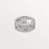Maillon Panthere Ring, 3 Reihen mit Halbdiamanten – Weißgold, Diamanten – Cartier