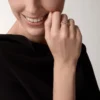 Maillon Panthere Ring, 3 Reihen mit halbem Diamantpavé – Roségold, Diamanten – Cartier