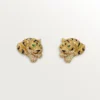 Ohrringe „Faune Et Flore De Cartier“, gelbe, orangefarbene und braune Diamanten, pavé-gefasst