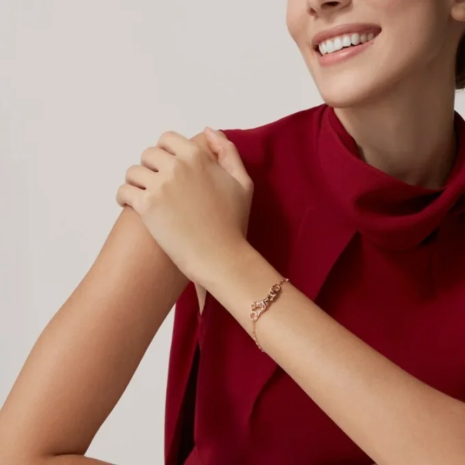 Panthere de Cartier Armband, an Kette, Diamanten