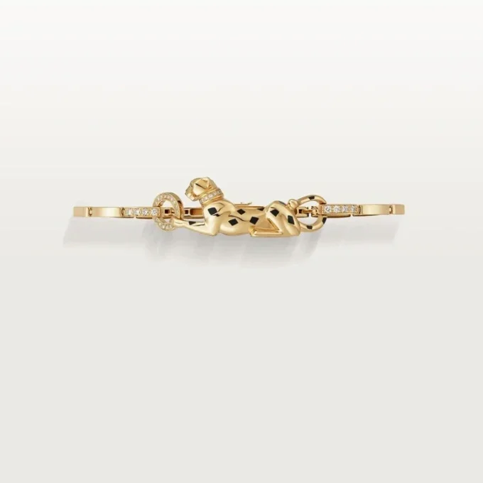 Panthere De Cartier Armband – Gelbgold, Lack, Diamant, Tsavorit-Granat, Onyx – Cartier