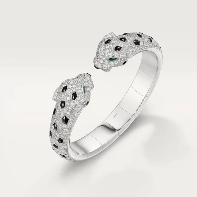 Panthere De Cartier Armband, gelenkig, mit Pavé-Fassung