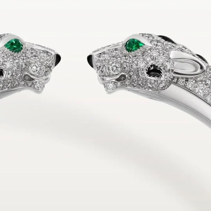 Panthere De Cartier Armband, gelenkig, mit Pavé-Fassung