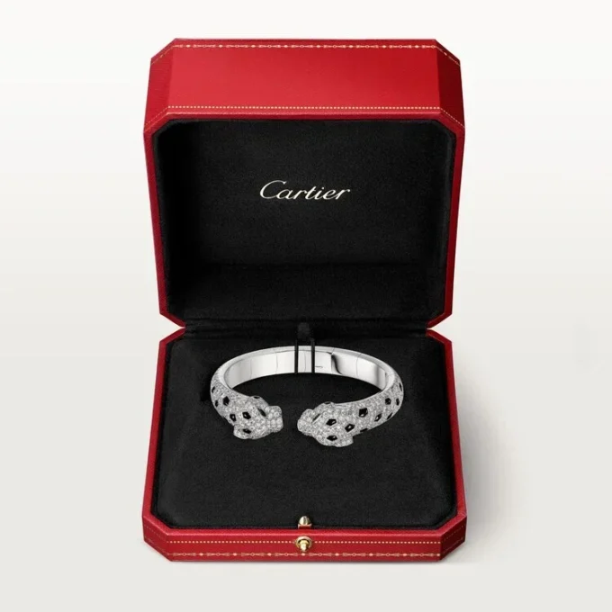 Panthere De Cartier Armband, gelenkig, mit Pavé-Fassung