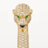Panthere de Cartier Armband, kleines Modell, halb mit Diamanten besetzt