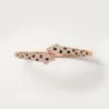 Panthere de Cartier Armband, kleines Modell, halb mit Diamanten besetzt