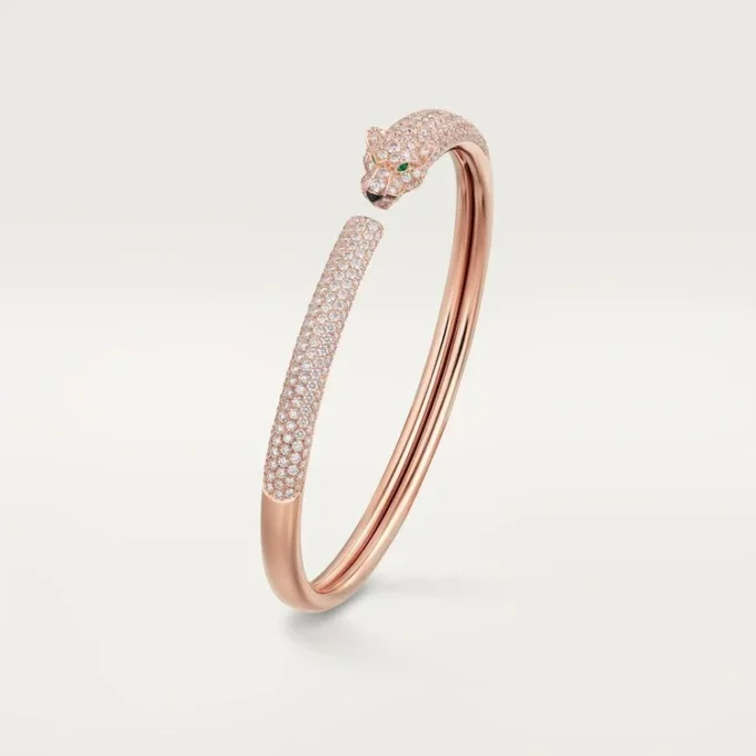 Panthere De Cartier Armband, kleines Modell, mit Pavé-Fassung