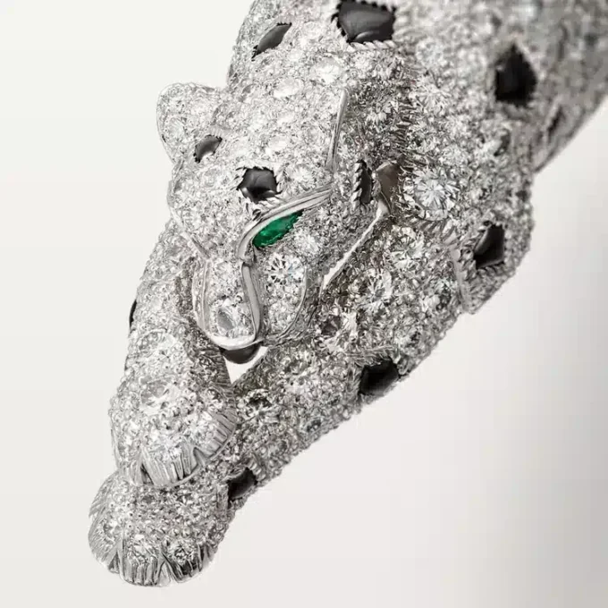 Panthere de Cartier Armband, mit Pavé-Besatz