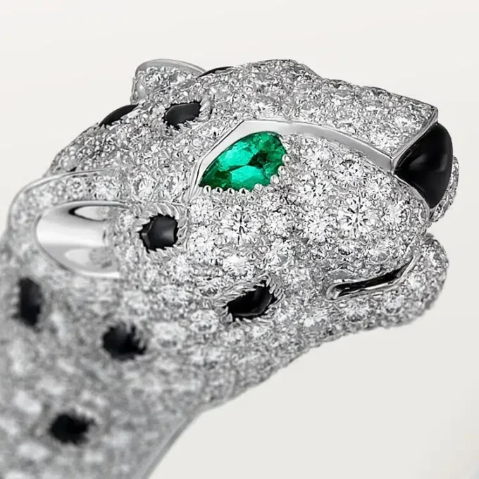Panthere de Cartier Armband, mit Pavé-Besatz