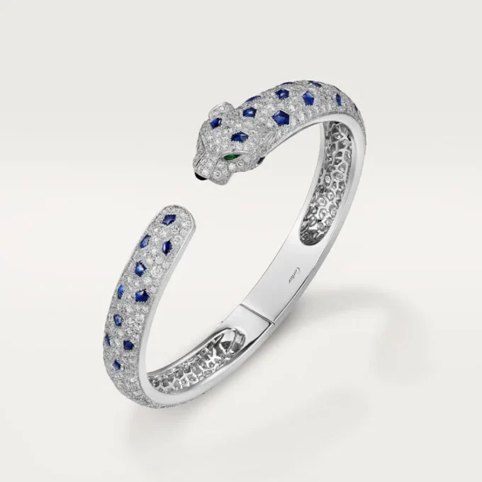 Panthere de Cartier Armband, mittleres Modell, pavé-besetzt