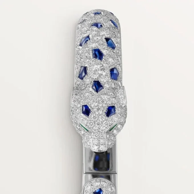 Panthere de Cartier Armband, mittleres Modell, pavé-besetzt