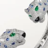 Panthere de Cartier Armband, Saphir, pavé