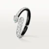 Panthere De Cartier Armband, schwarzer Lack, pavé-besetzt