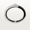 Panthere De Cartier Armband, schwarzer Lack, pavé-besetzt
