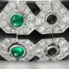 Panthere De Cartier Armreif, Smaragd, pavé-gefasst