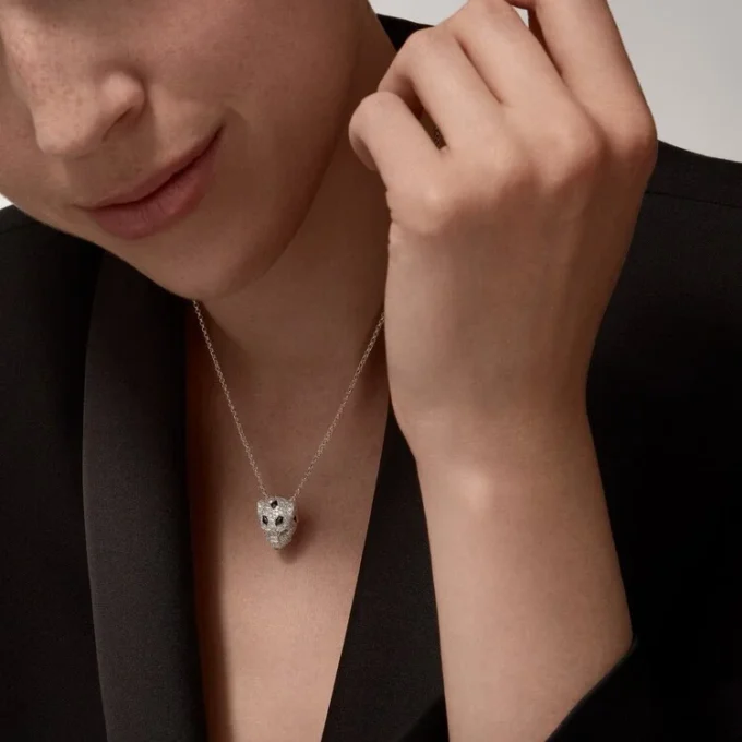 Panthere de Cartier Diamant-Halskette, Weißgold | Cartier US