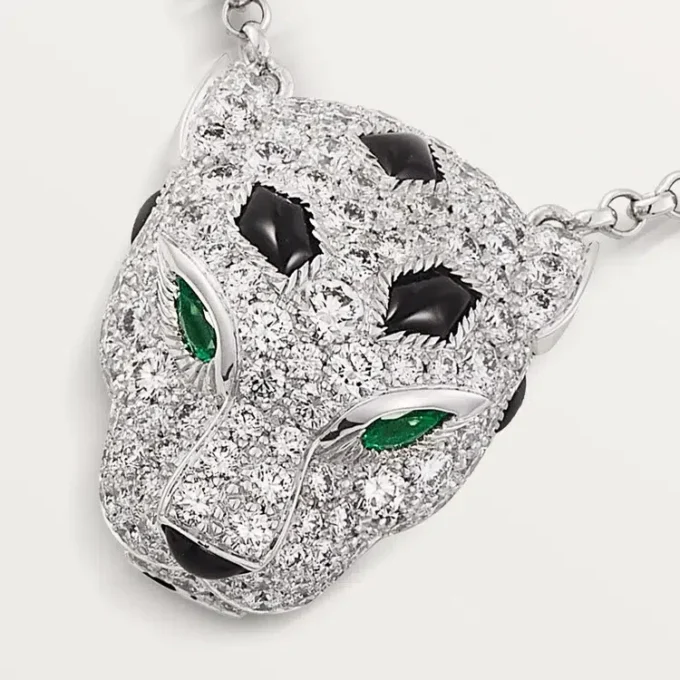 Panthere de Cartier Diamant-Halskette, Weißgold | Cartier US
