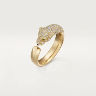 Panthere De Cartier Diamantring, Gelbgold | Cartier US