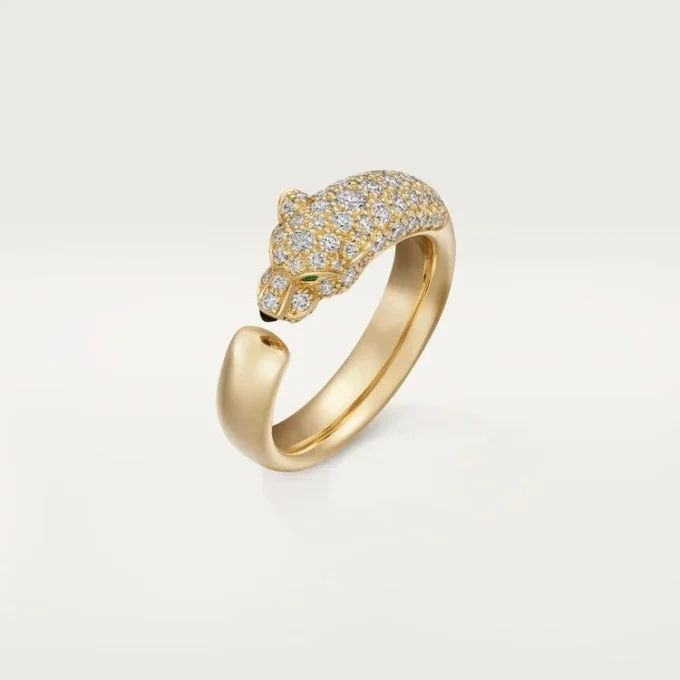 Panthere De Cartier Diamantring, Gelbgold | Cartier US